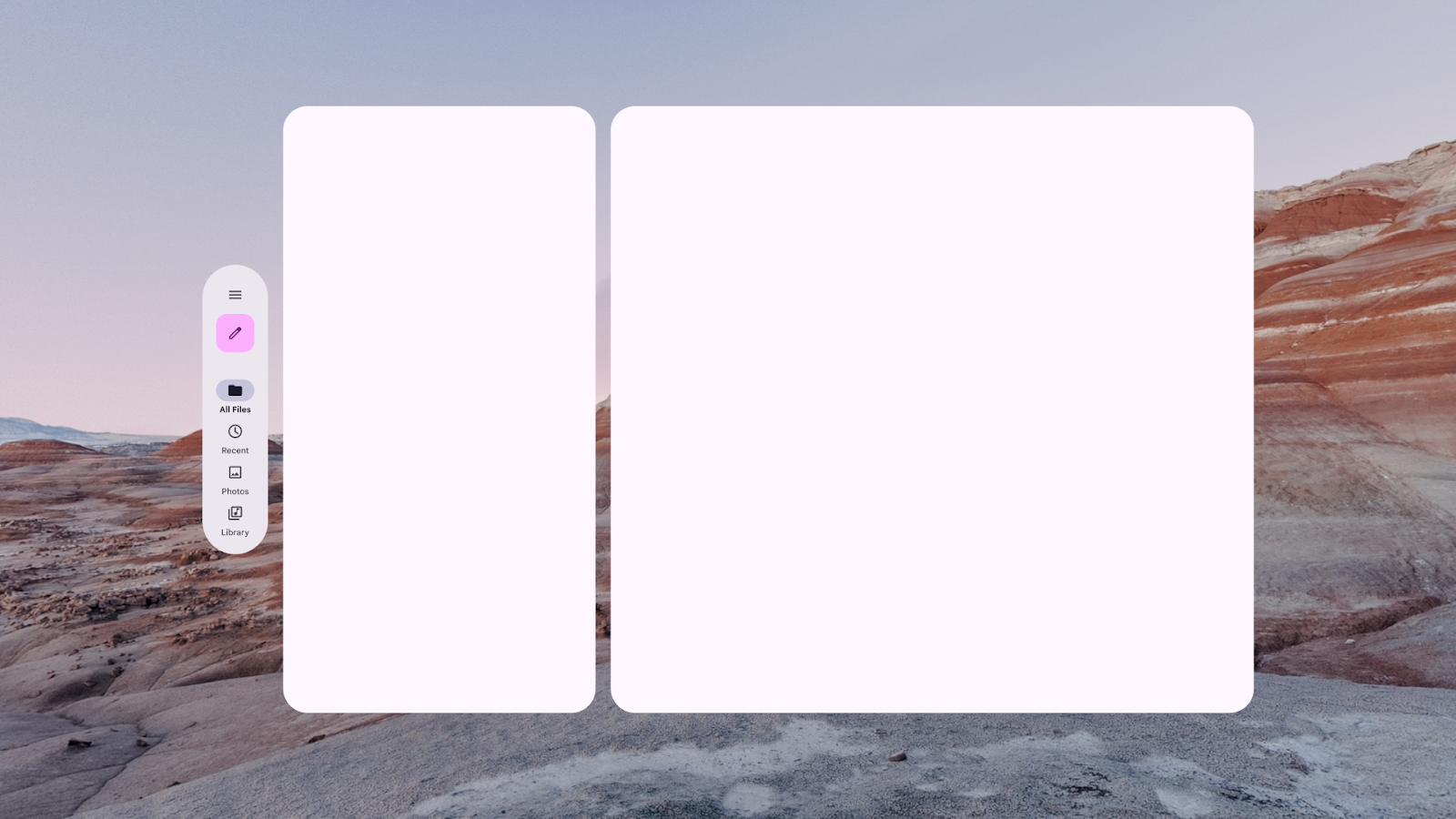 Image of material design panels